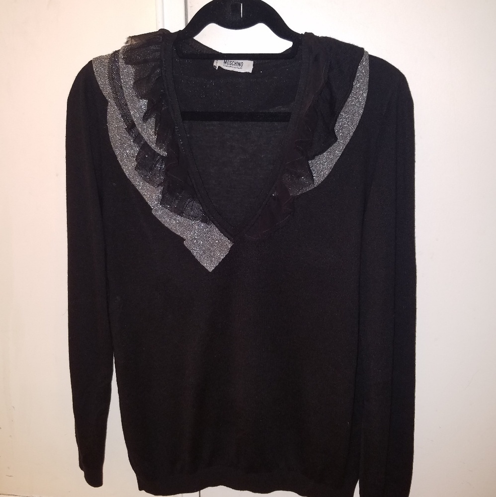 MOSCHINO CHEAP & CHIC Sweater in Black Silver